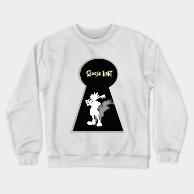 Kingdom Hearts - Choose Light Crewneck Sweatshirt by José Ruiz